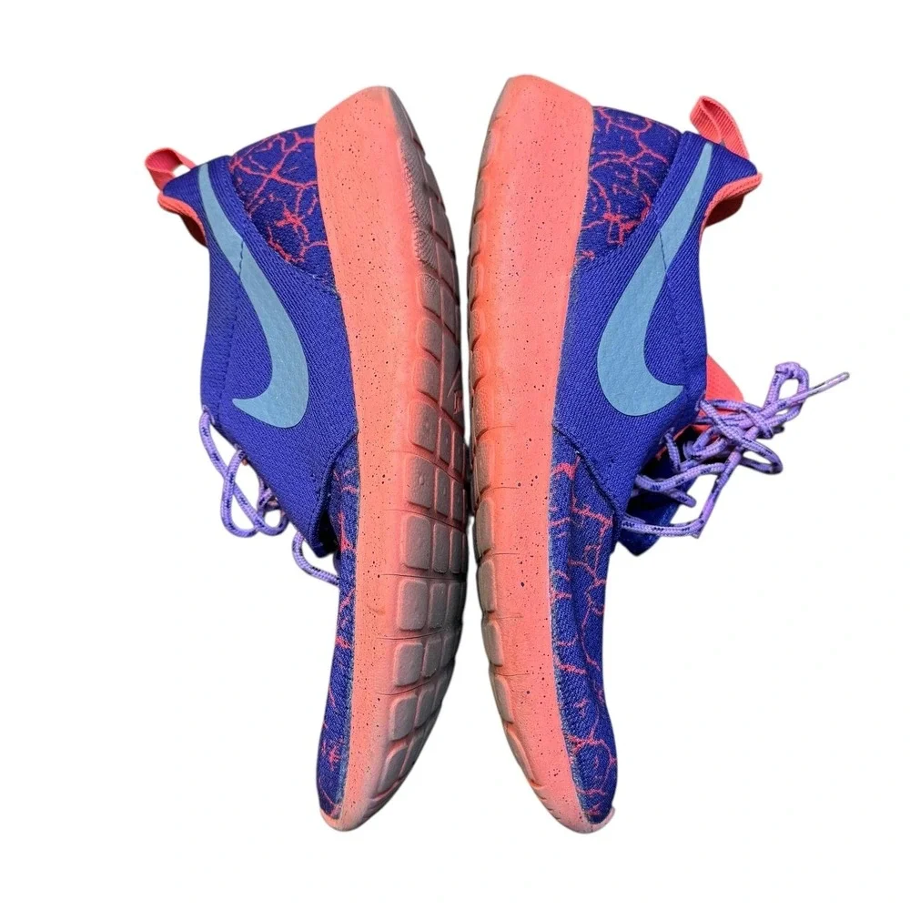 Nike Running Shoes Youth Size 6Y Purple Pink Blue Athletic 807596-501 Sneakers‎